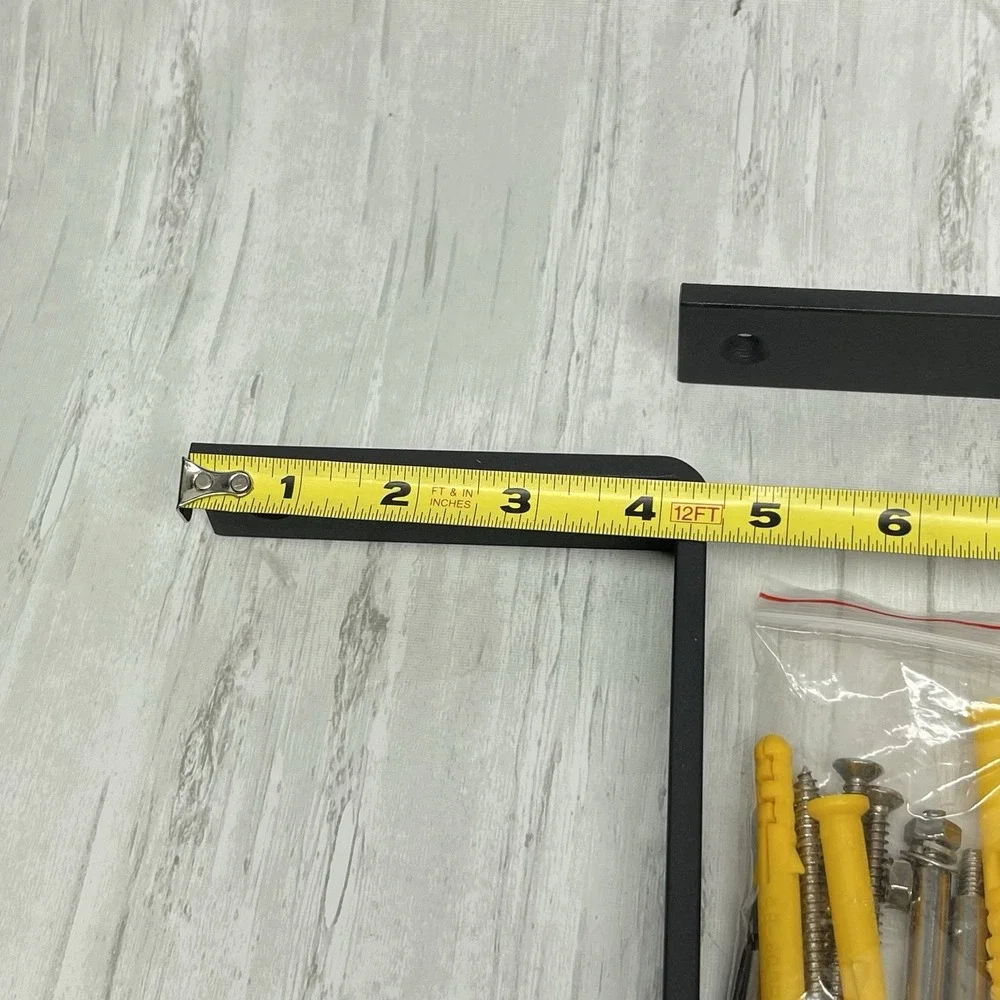 Heavy Duty Metal Shelf Brackets L Shaped Clear Coated Approximately 8X4X1